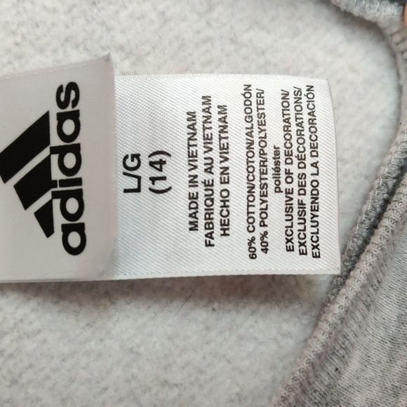 Adidas Pink, Gray, and Blue Crewneck Sweatshirt - Picture 4 of 4